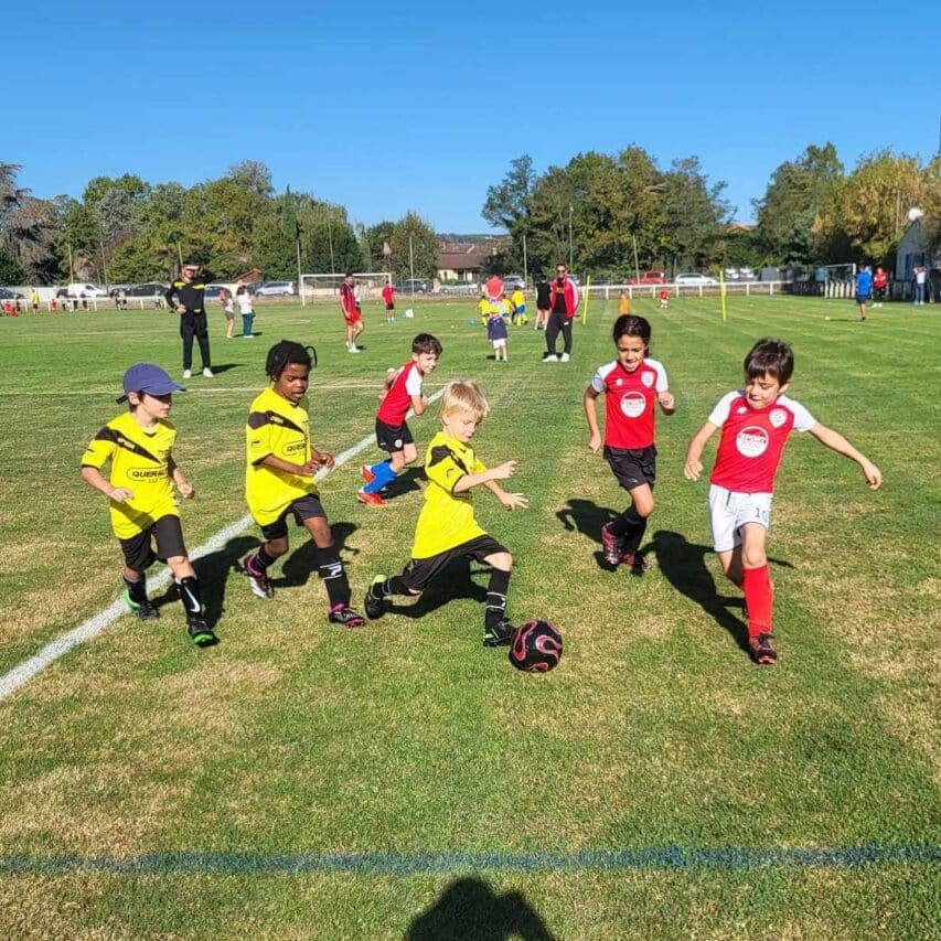 Premier plateau de la saison pour les U7 de l'école de foot Save Gesse, à Martres Tolosane