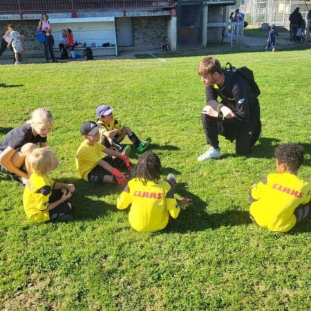 Premier plateau de la saison pour les U7 de l'école de foot Save Gesse, à Martres Tolosane