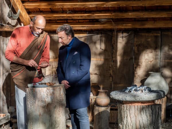 Stephan Bern avec le directeur du village Jean Luc Blanchard
