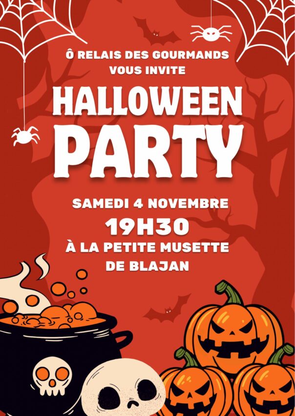 Une soirée bien horrifique pour se régaler et s'amuser à la Petite Musette de Blajan avec ô Relais des Gourmands pour Halloween.