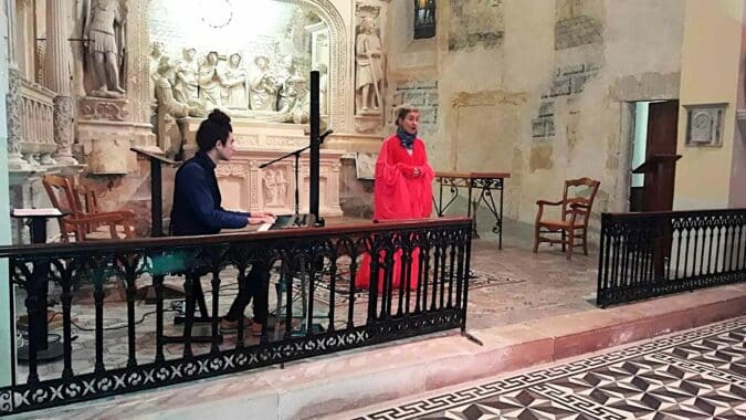 Un beau moment musical avec le duo lyrique Sospiri d'Angeli, formé d'Isis Nespoulous mezzo soprane, et du pianiste Khalil Belaïd.