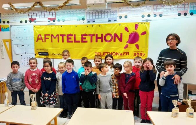 270€ pour le Téléthon récoltés par les petits écoliers de Larroque, un beau geste solidaire.