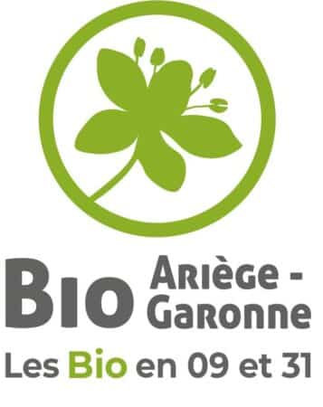 Le nouveau logo de Bio Ariège Garonne pour annoncer la prochaine assemblée générale à Lavelanet.