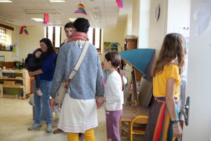 Journée portes ouvertes à l'école alternative l'Elan Vert de Boulogne.