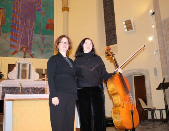 Pour la Nuit des Musées le 18 mai, Svetlana Legros au violon et Marina Marque-Bouaret à la flûte, offriront un concert classique à Montmaurin.