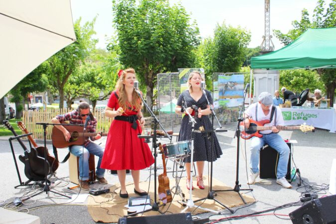 Formidable prestation du groupe Lemon Twist à la Cafetière d'Aurignac, samedi pour la fête de la Nature.