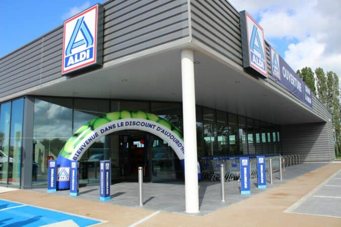 Inauguration du nouveau magasin ALDI à Boulogne.