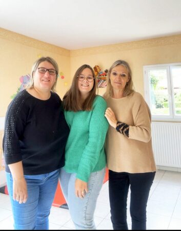 Océane (au centre) a rejoint l'équipe de la MAM de Boulogne, formée de Claudine (à g) et de Marlène (à dr).