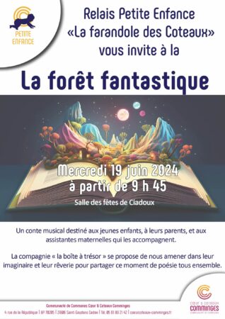 Un conte musical pour tous, proposé par le RAM La Farandole des Coteaux, à Ciadoux.