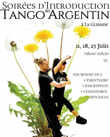 Des cours d'essais de tango avant les cours réguliers, c'est à la Glissade d'Aurignac.