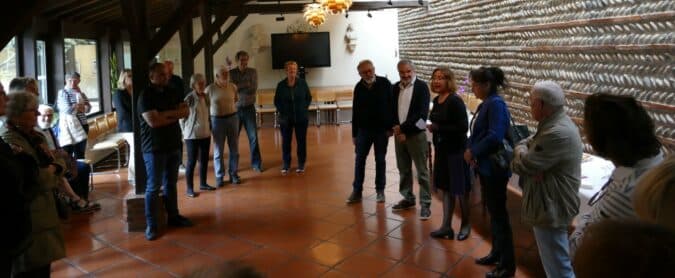 Jean-Claude Vollmar, Philippe Boujassy, Monique et Jean-Louis Alliot aux côtés de Corinne Gouzy, adjointe à la culture et à la communication