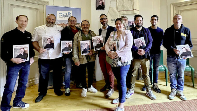 Les chefs du départements réunis autour de Loïc Gojard et Bernard Bagneris