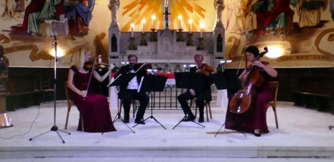 Le quatuor en concert