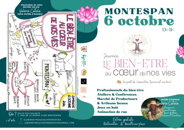 La journée « Le bien-être au cœur de nos vies » se déroulera cette année le dimanche 6 octobre, dans le charmant village de Montespan (31260) de 10 h à 18 h, mettra en avant le bien-être ainsi que les acteurs locaux de la Communauté de communes Cagire-Garonne-Salat