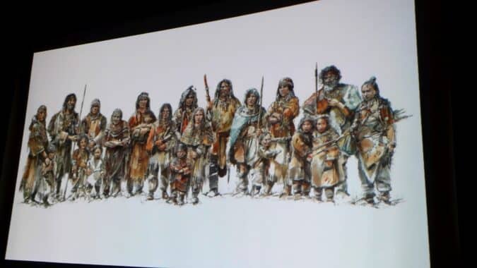 Les superbes restitutions artistiques de Benoît Clarys, actuellement exposées au musée de l'Aurignacien.