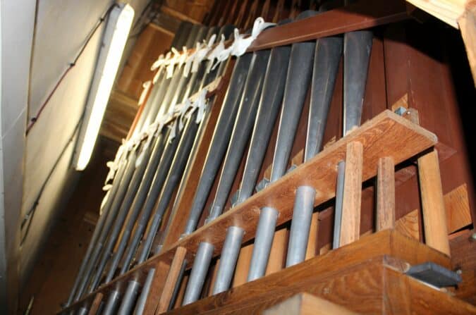 L'orgue de L'Isle-en-Dodon (détail).