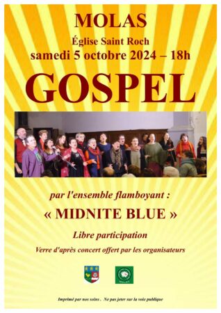 Un concert Gospel à ne pas manquer à Molas.