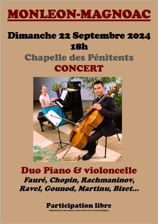 Un concert classique à ne pas manquer à la chapelle de Monléon dimanche 22 septembre.