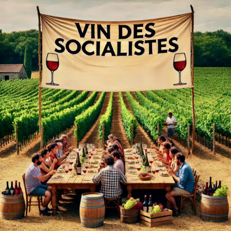 Vin des socialistes (photo illustration faite en IA)