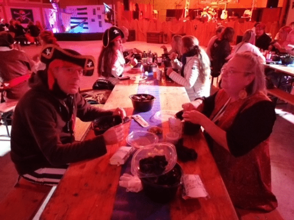Le comité de Jumelage proposait la semaine dernière une soirée intitulée la « Taverne des Pirates », à la salle des fêtes du village.