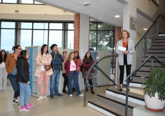 Une partie de l'équipe enseignante du collège Charles Suran (Karine Bigou principale, à dr).