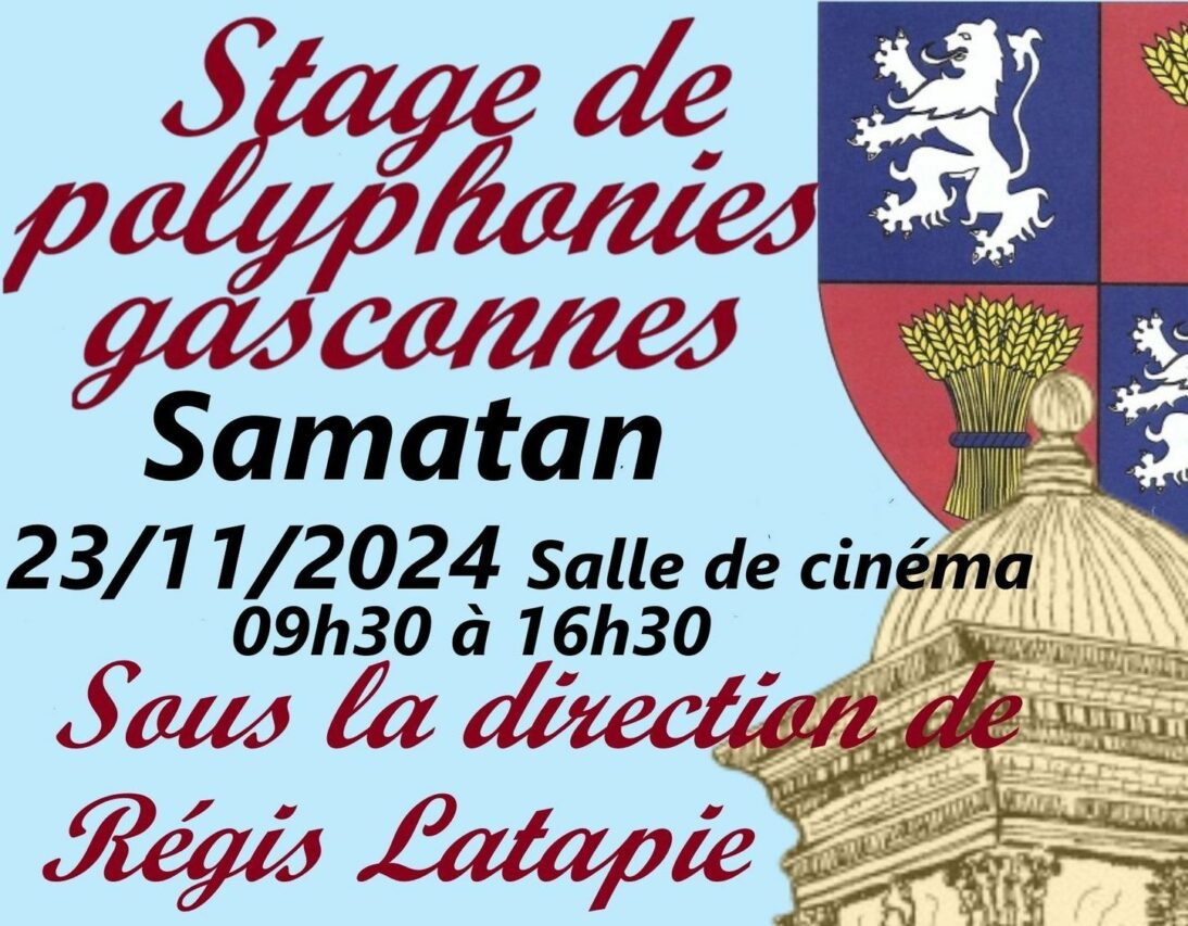 Polyphonies gasconnes : stage, concert et cantère à Samatan.