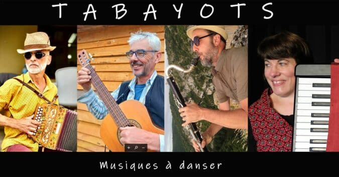 Soirée dansante déguisée avec le groupe Les Tabayots à la Glissade.