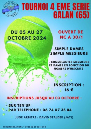 Le tournoi de tennis de Galan.