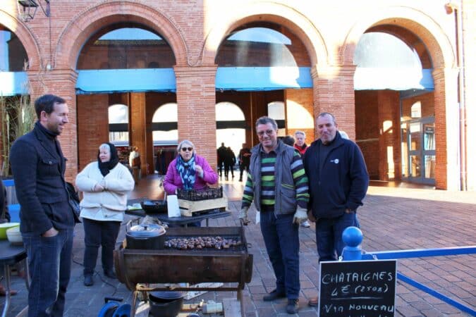 Les bonnes châtaignes grillées et le vin nouveau ont été appréciés à l'Isle.