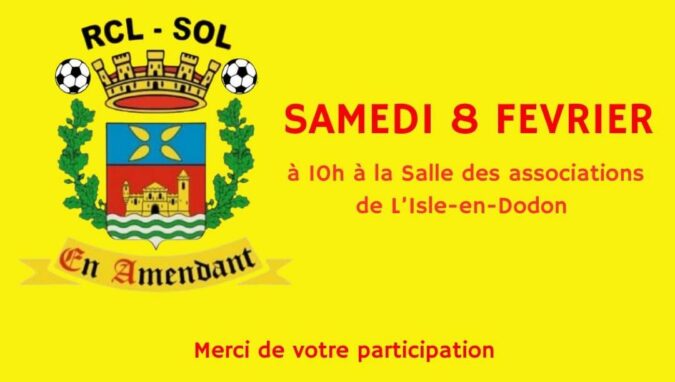 Le RCL SOL prépare l'anniversaire des cent ans du club.