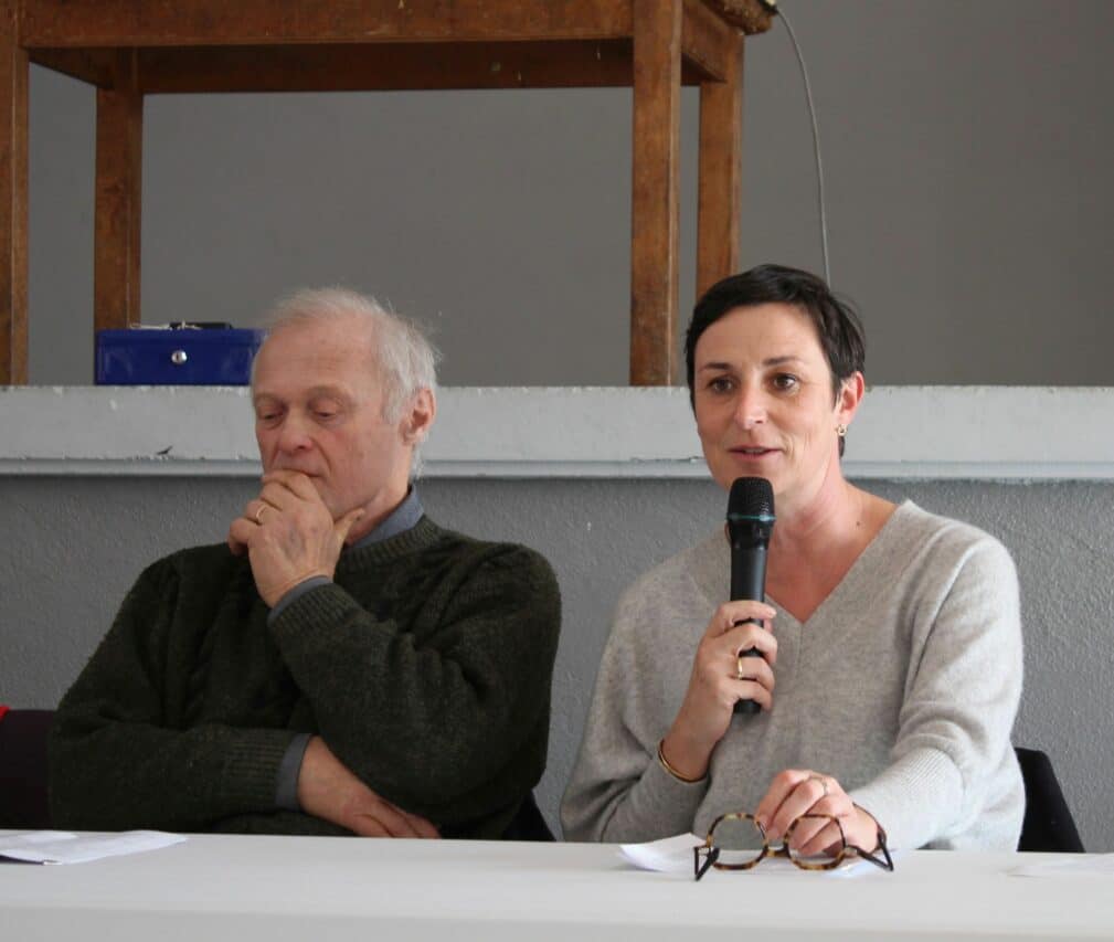 Céline Laurenties, maire de Péguilhan-Lunax (et Antoine Viviès).