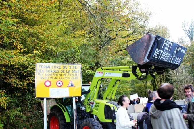 La pétition a atteint les 500 signatures, un beau succès pour le collectif qui veut rendre à la population l'usage du chemin des gorges de la Save. (photo archives)