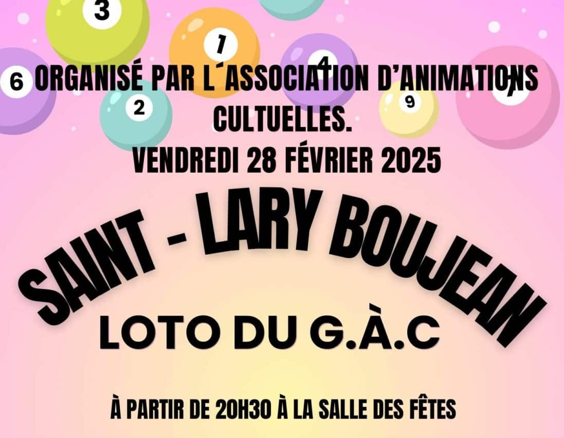 Pour tenter sa chance, le loto du GAC à Saint-Lary.