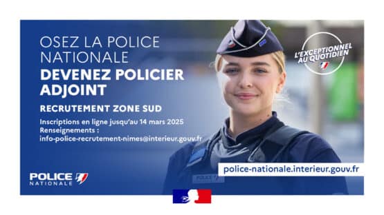 Pour devenir policier-adjoint, s'inscrire avant le 14 mars 25.