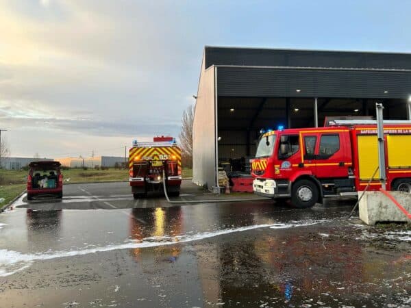 Les pompiers sont sur place