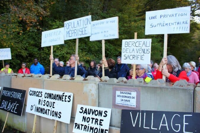 La lutte continue pour restituer l'accès des gorges de la Save au public, le collectif Sauvegarde des gorges de la Save diligente un expert. (photo archives)