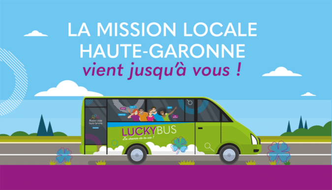 Un service de proximité de la Mission Locale, le lucky-bus.