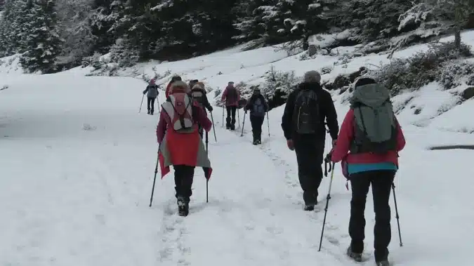 Les randonneurs de Blajan en route pour le lac de Bareilles.