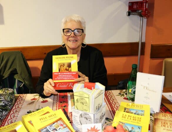 Des auteurs de renom au salon du livre de Ciadoux, comme Chantal Rey et ses nouvelles épatantes.