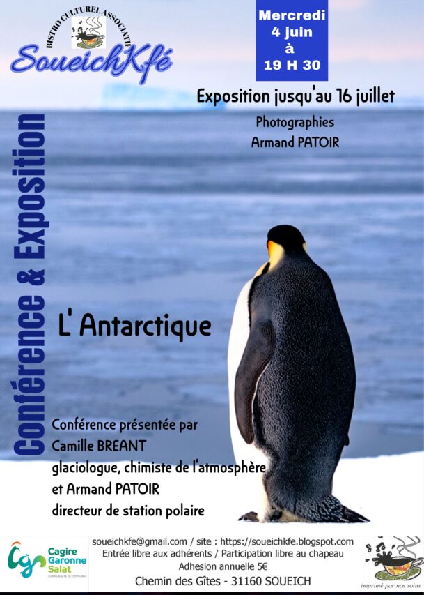 conférence / projection animée par Camille Bréant - glaciologue, chimiste de l'atmosphère