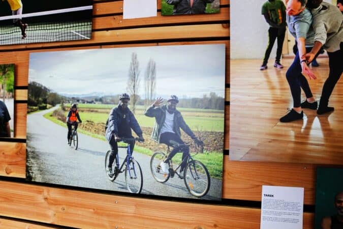 Exposition photos itinérante Terre de sport Terre d'accueil à la Cafetière.