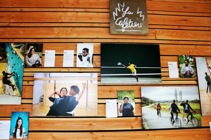 Exposition photos itinérante Terre de sport Terre d'accueil à la Cafetière.