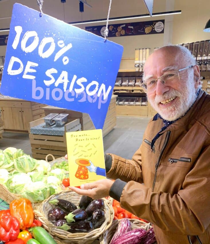 Une séance de dédicace pour la première fois à la Biocoop de Saint-Gaudens pour l'écrivain humoristique Guy Mothe.