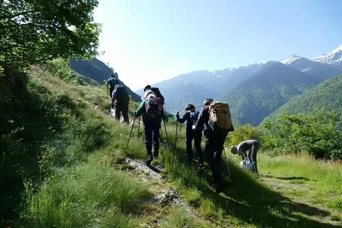 Une belle rando en montagne à Canejan (Espagne).