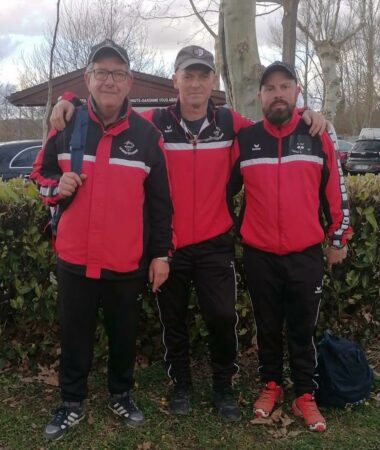 doubles vice-champions en triplettes masculines, Jean-Jacques Albert, Jonathan Vaillant et Patrick Bonifas