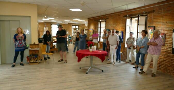 Maryse Vézat parmi les invités