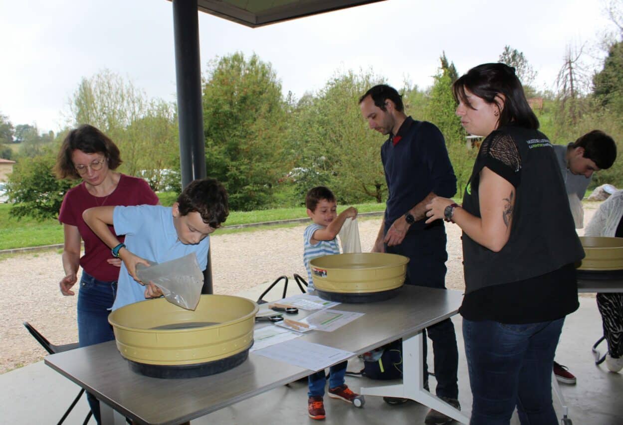 Un atelier de carpologie passionnant, pour découvrir le rôle des végétaux (graines, noyaux, fruits...) dans la compréhension de la Préhistoire.