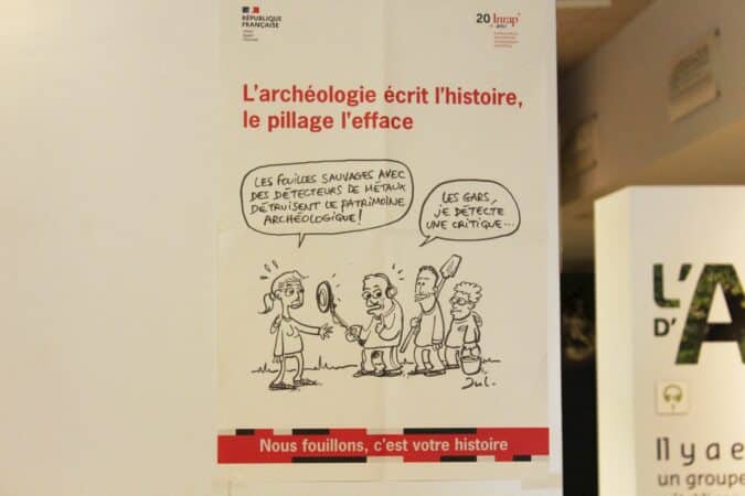 Sujet de la conférence samedi 14 juin au musée de l'Aurignacien, le pillage en archéologie.