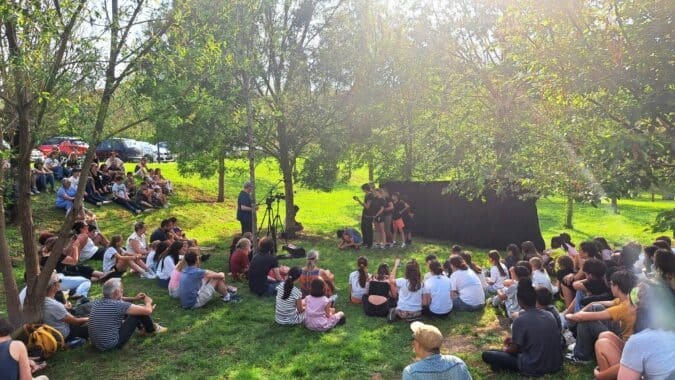 Une soirée théâtre avec les collégiens d'Aurignac au Musée de l'Aurignacien.