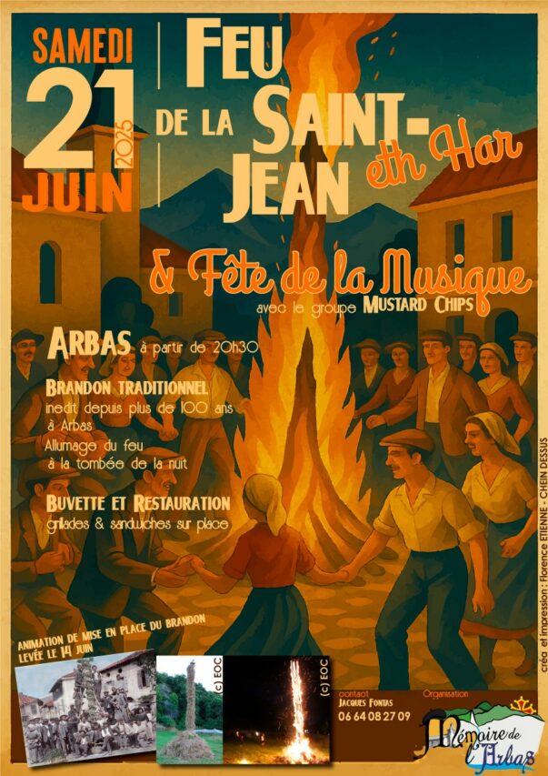 L'association Mémoire de l'Arbas organise la fête de la St Jean à Arbas
